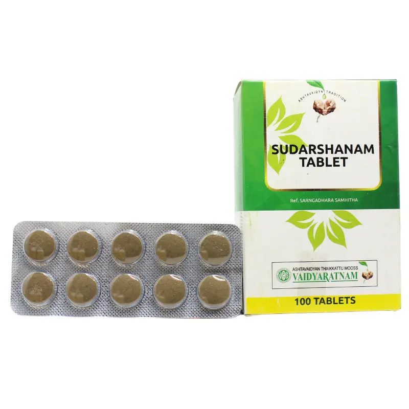 Sudarshanam Tablets 10tabs – Vaidyaratnam Oushadhasala