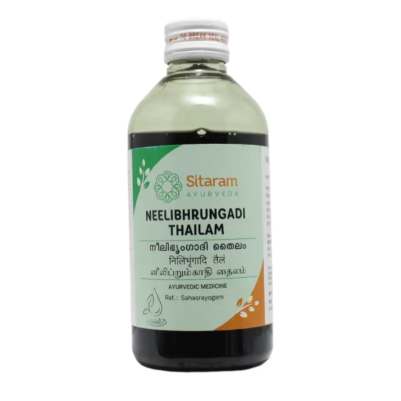 Neelibhrungadi Thailam 200ml – Sitaram Ayurveda Pharmacy