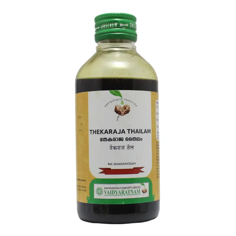 Thekaraja Thailam 200ml – Vaidyaratnam Oushadhasala