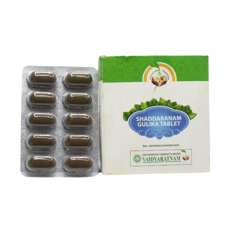 Shaddaranam Gulika Tablet 10tabs – Vaidyaratnam Oushadhasala