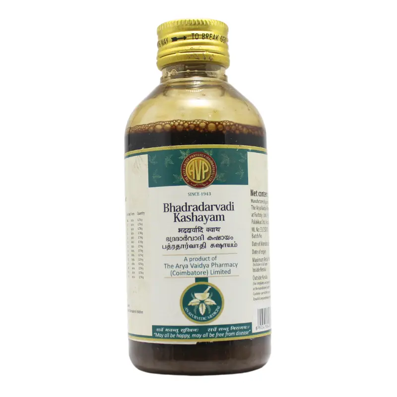 Bhadradharvadi Kashayam (200ml) – Arya Vaidya Pharma