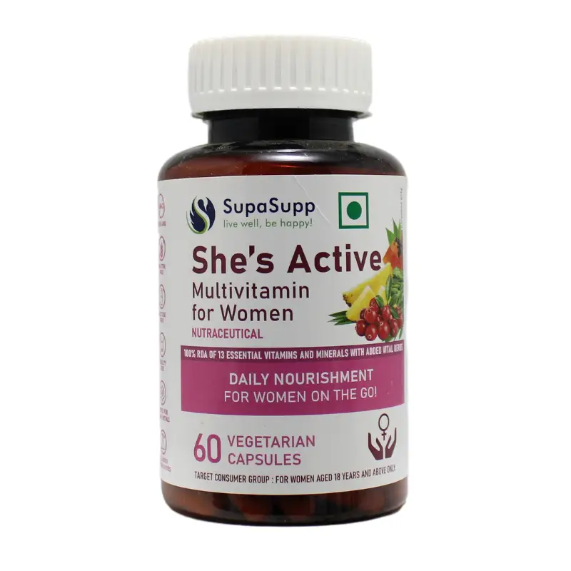 She’S Active Multivitamin Capsules 60caps – Sri Sri Tattva