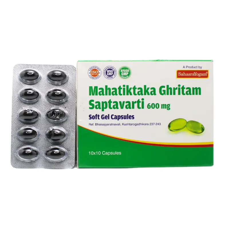 Mahatiktha Gritham Saptavarti 600Mg 10caps – Sahasra Yogam