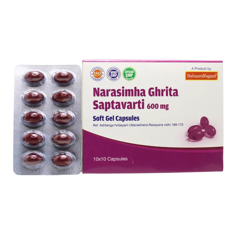 Narasimha Gritham Saptavarti 600Mg 10caps – Sahasra Yogam