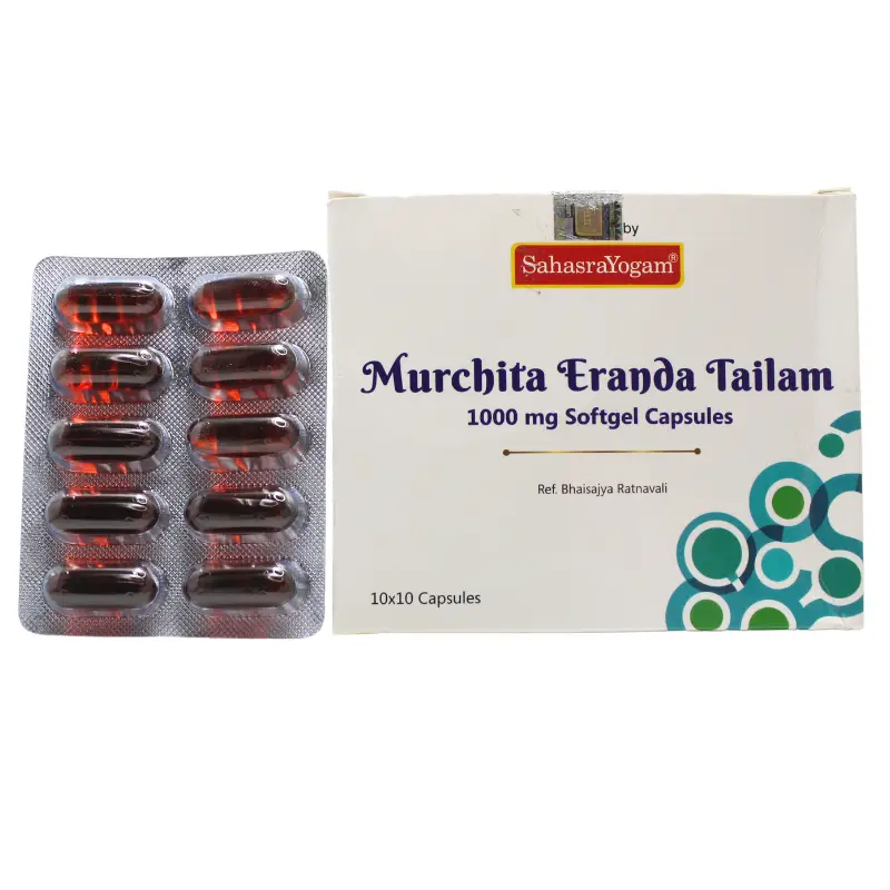 Murchita Eranda Tailam 1000Mg 10caps – Sahasra Yogam