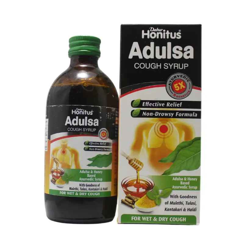 Honitus Adulsa Cough Syrup 200ml – Dabur India