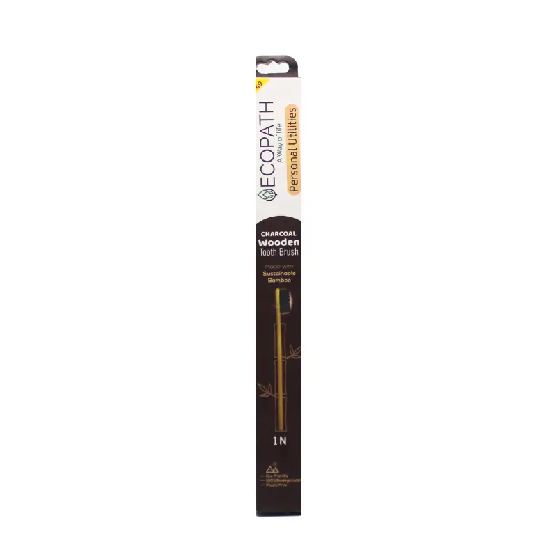 Ecopath Charcoal Wooden Tooth Brush – Ecopath