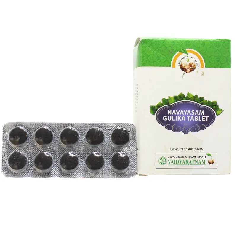 Navayasam Gulika Tablets 10tabs – Vaidyaratnam Oushadhasala