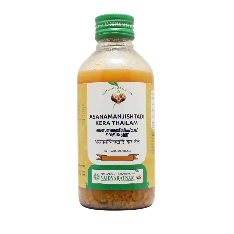 Asanamanjishtadi Kera Thailam 200ml – Vaidyaratnam Oushadhasala