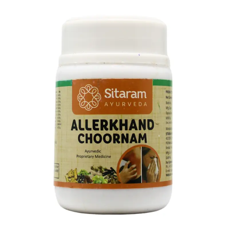 Allerkhand Choornam 50gm – Sitaram Ayurveda Pharmacy