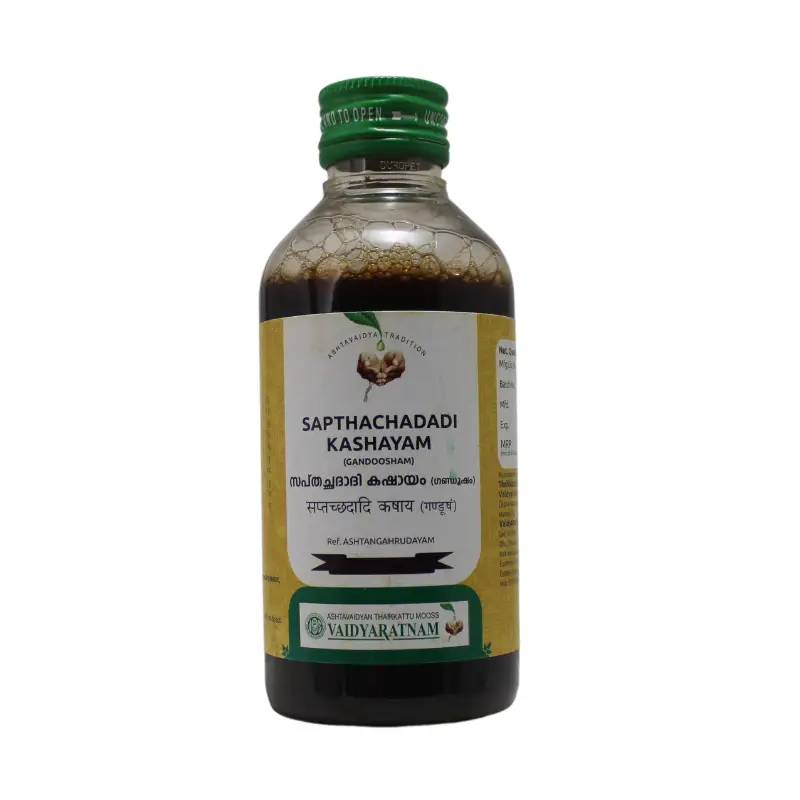 Sapthachadadi Gandoosham Kashayam 200ml – Vaidyaratnam Oushadhasala
