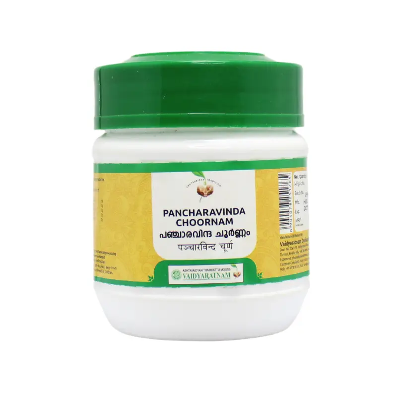 Pancharavinda Choornam 50gm – Vaidyaratnam Oushadhasala