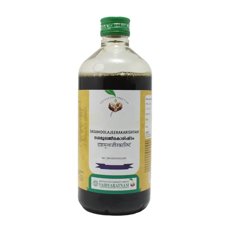 Dasamoolajeerakarishtam 450ml – Vaidyaratnam Oushadhasala