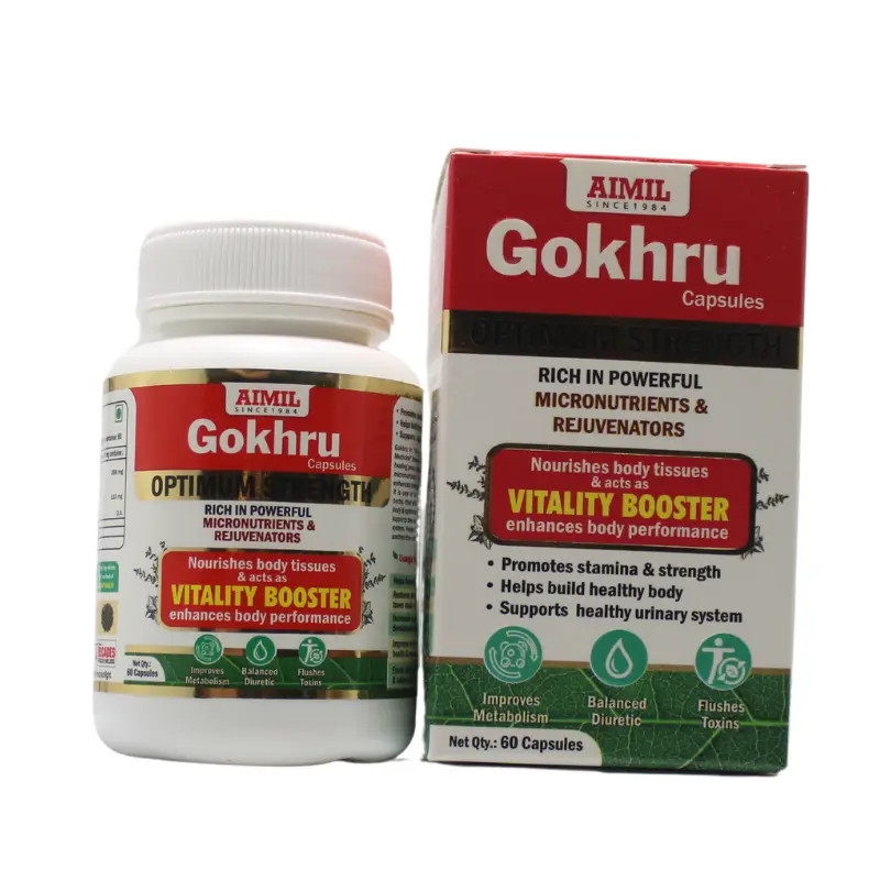 Gokhru Capsules 60caps – Aimil Pharmaceuticals