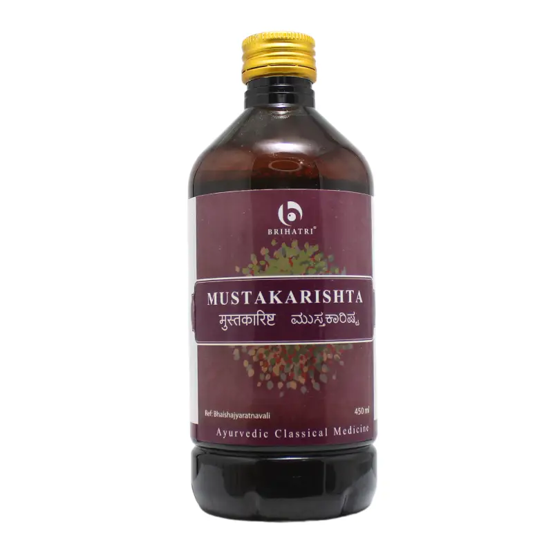 MUSTAKARISHTA SYRUP 450ML – BRIHATRI