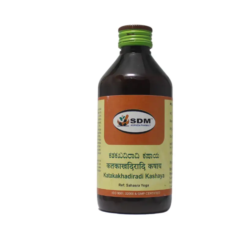 Katakakhadiradi Kashaya 200ml – SDM Ayurveda Pharmacy
