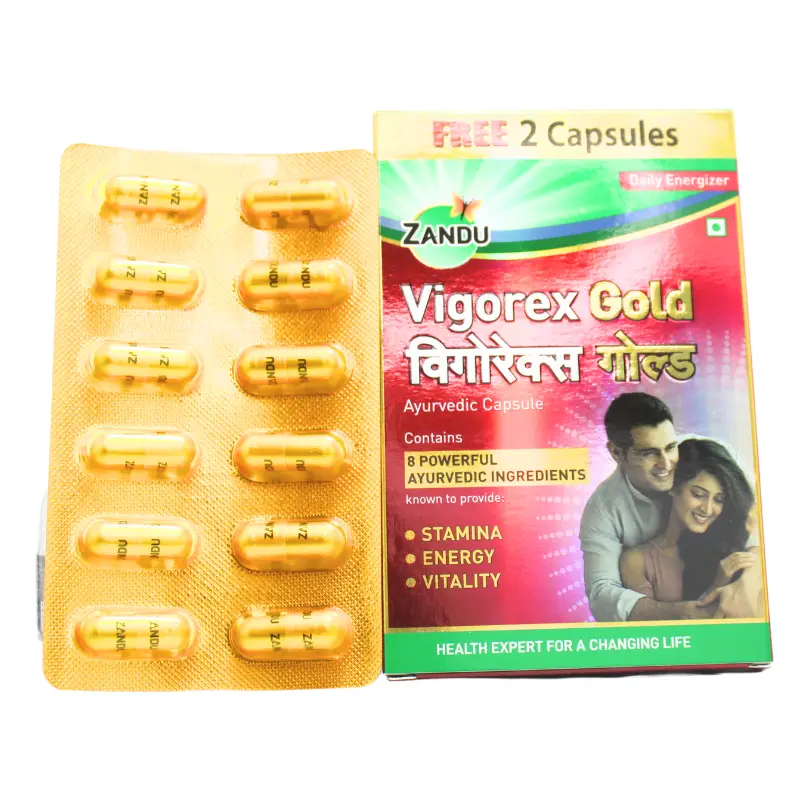 Vigorex Shilajit Gold 12caps – Zandu Pharmaceutical