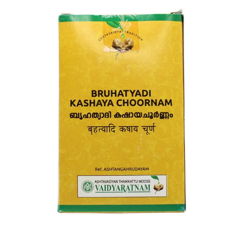 Brihatyadi Kashaya Choornam 100gm – Vaidyaratnam Oushadhasala