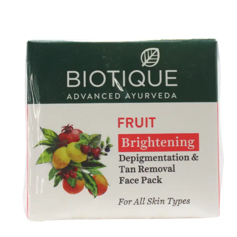 Fruit Brightening De-Pigmentation & Tan Removal Face Pack – Biotique