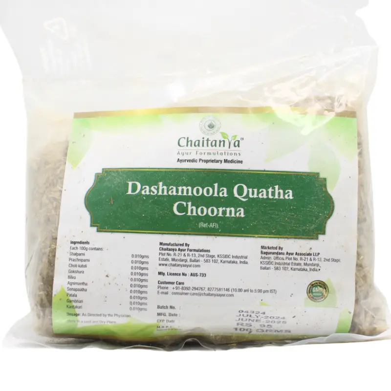 Dashamoola Kwatha Churna (100Gm) – Chaitanya Pharma
