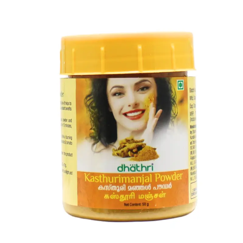 Dhathri Kasthurimanjal Powder (50Gm) – Dhathri Ayurveda