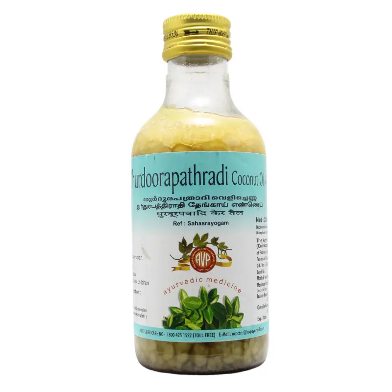 Dhurdhoorapatradi Coconut Oil (200ml) – Arya Vaidya Pharma