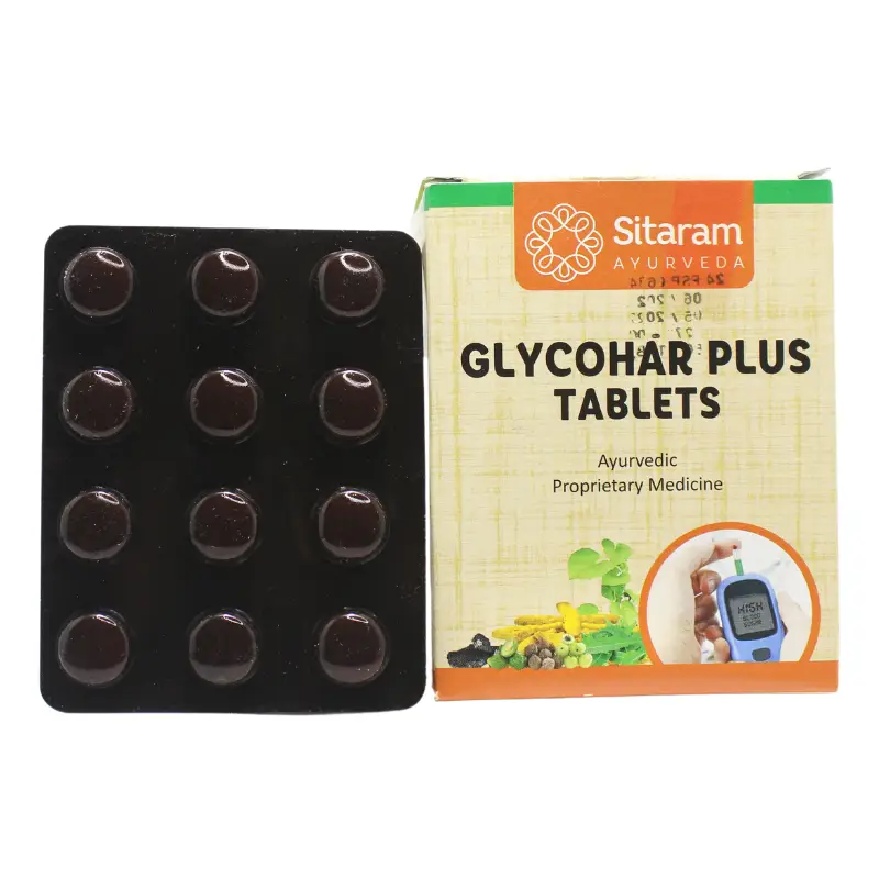 Glycohar Plustabs 12tabs – Sitaram Ayurveda Pharmacy