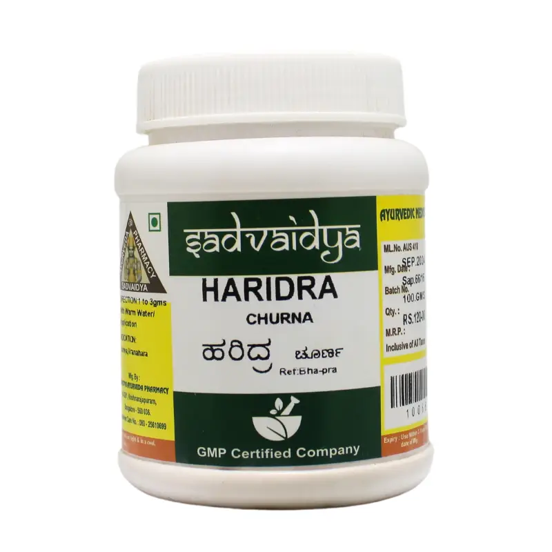 Haridra Churna (100Gm) – Sadvaidya