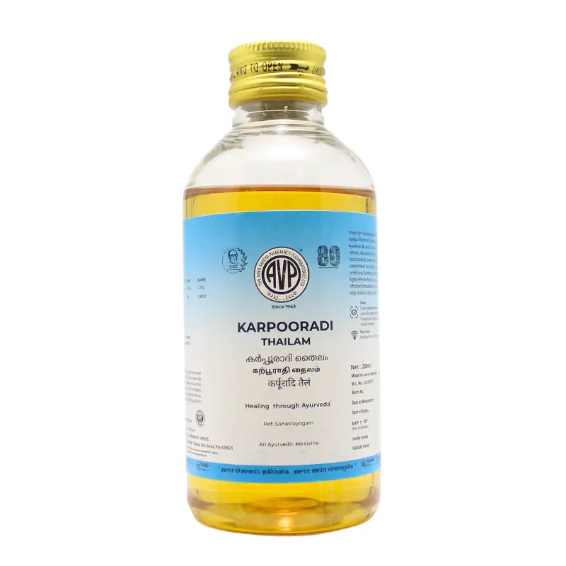 Karpooradi Tailam (200ml) – Arya Vaidya Pharma