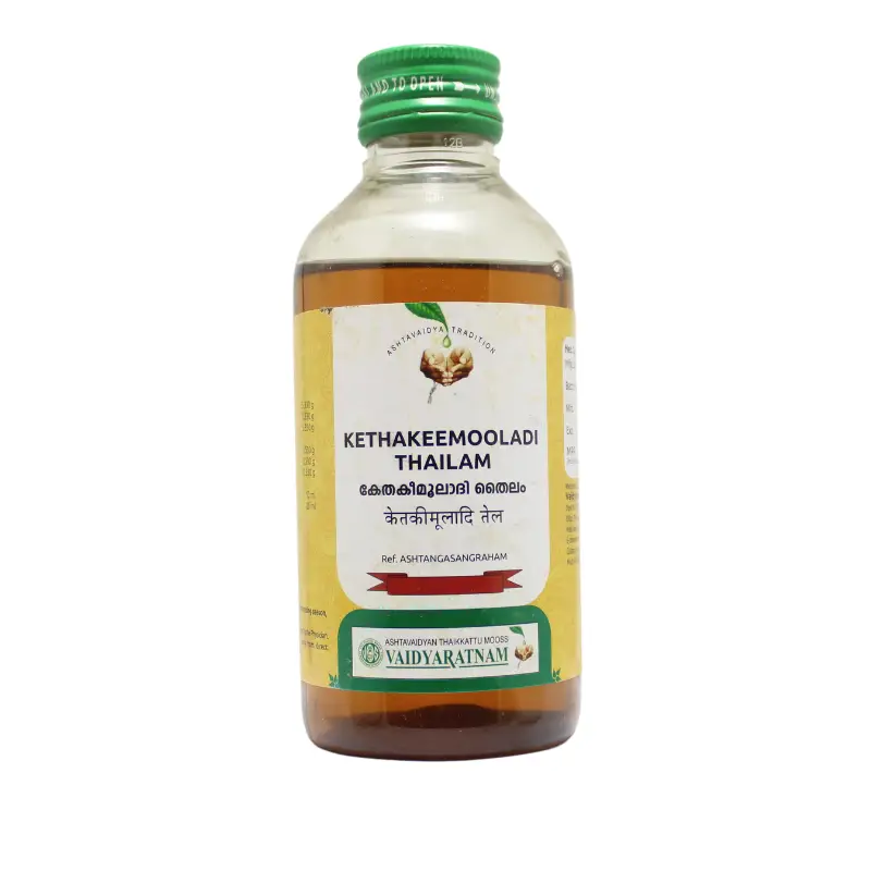 Kethakeemooladi Thailam 200ml – Vaidyaratnam Oushadhasala