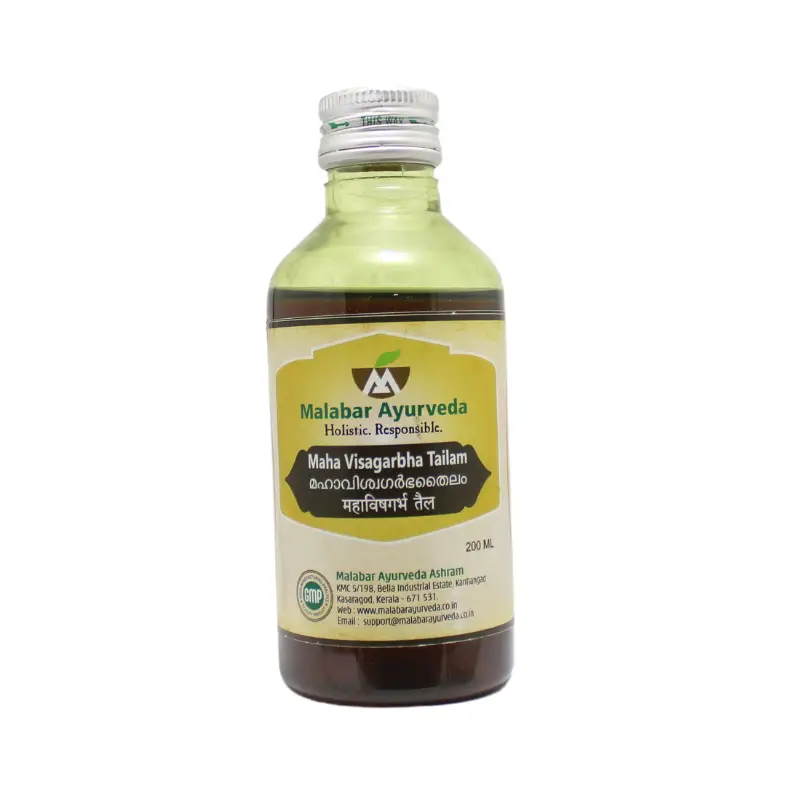 Mahavishagarbha Taila (200ml) – Malabar Ayurveda