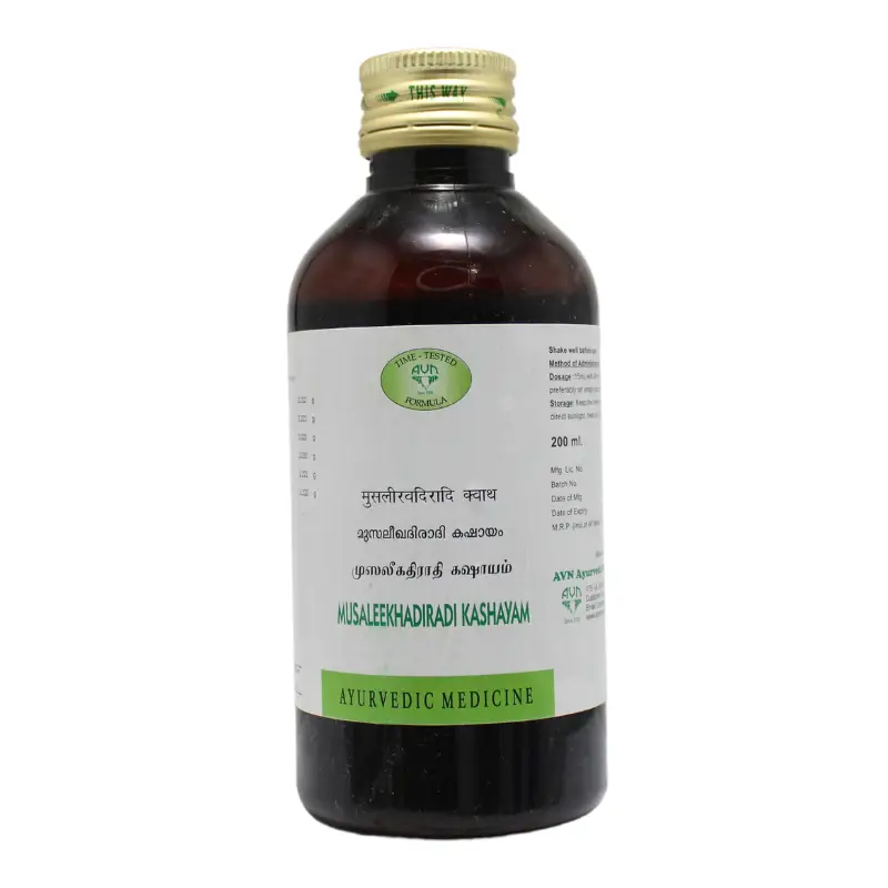 Musaleekhadiradi Kashayam (200ml) – AVN Ayurveda